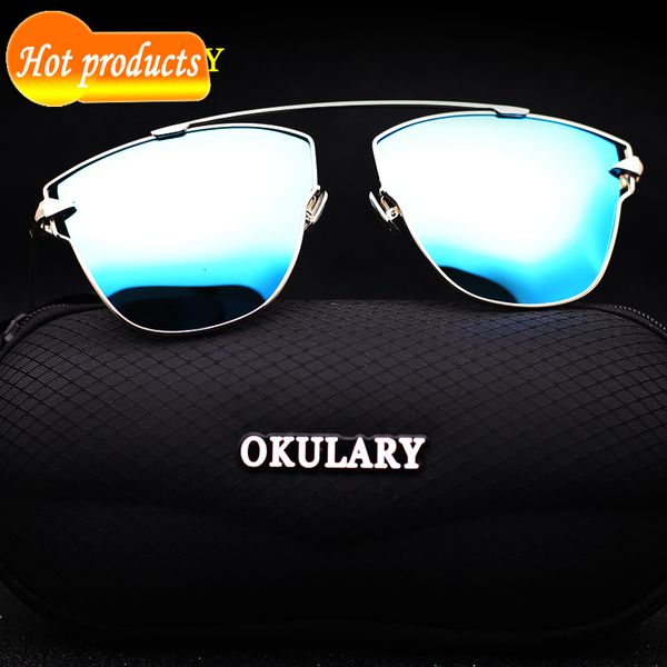 

2021 new women polarized blue/pink/silver lens uv400 metal frame lady sunglasses with box 8wv3, White;black