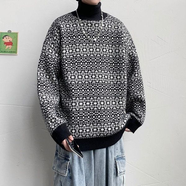 

men's sweaters 2021 casual tide loose coats fashion cashmere black/green turtleneck wool pullover high-quality knitting -2xl, White;black