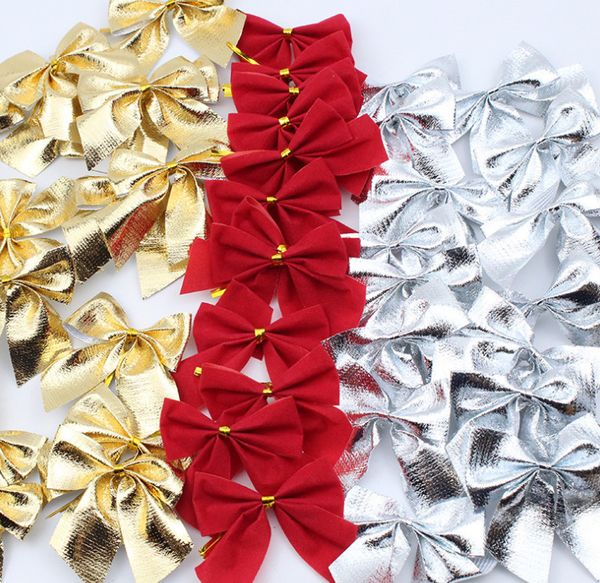

the latest 5.5cm size, christmas red small bow christmas tree decoration pendant diy holiday scene decoration, ing