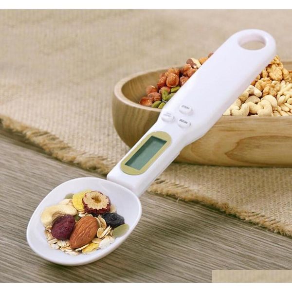 

500g/0.1g lcd display digital kitchen measuring spoon electronic digital spoon scale mini kitchen scales baking supplies with box gift lwg9