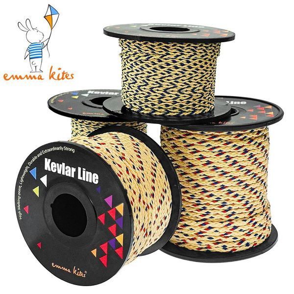 

150-1000lbs braided kevlar kite line string strong multifunctional cord for fishing arborist camping rigging accessories 1018