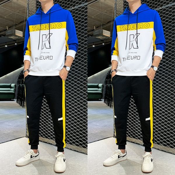 

93g спринг подростки студент костюм мальчики осень двухсекционного досуг спорт suit13-14-15-16-17-летняя весна и осенью студенческий свитер, Black