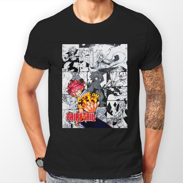 

2019 new mens fairy tail natsu dragneel manga strip anime tshirt t-shirt tee all sizes tee shirts sport hooded sweatshirt hoodie