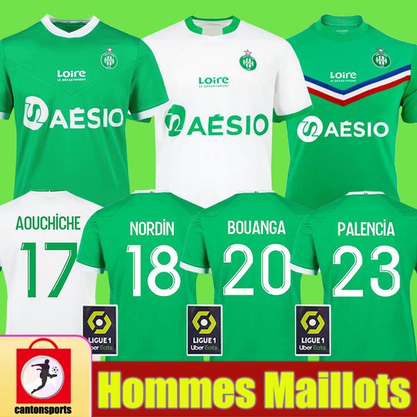 

maillot asse 2020 2021 as etienne soccer jerseys 20 21 khazri cabella beric hamouma le coq sportif kids kit enfants football shirts, Black;yellow