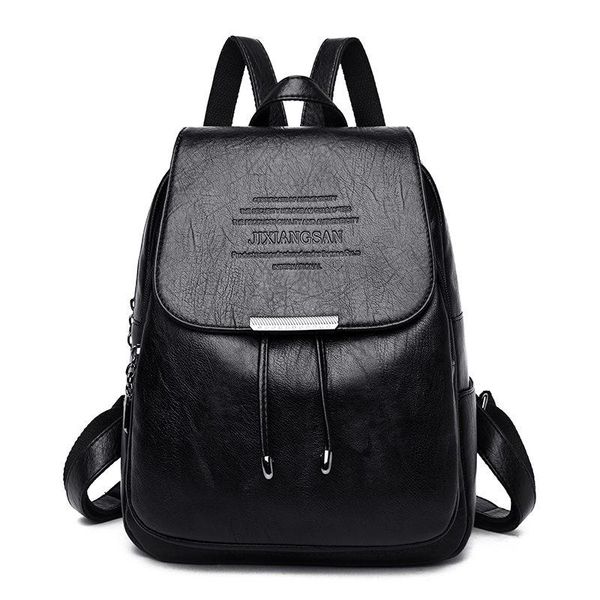 

2019 классические женщины кожаных рюкзаков для девочек колледж путешествия bagpack дамы рюкзак женщина мешком dos mochila feminina back pack