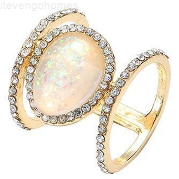 

glitter new summer resin simple diamond beach ring hollow rings for women europe and the united states, Golden;silver