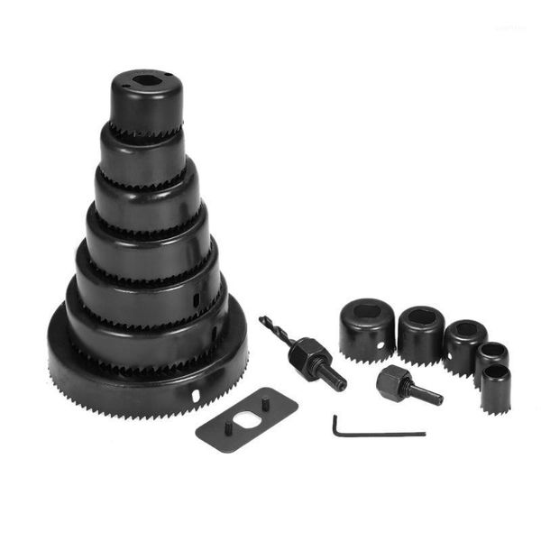 

16pc diy hole saw bit cutting set kit 19-64mm wood sheet metal alloys wood metal sheet alloys tool parts1