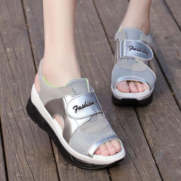 

women sandals wedge sandals platform zip summer women shoes black peep toe ladies 2020 shoes 2020