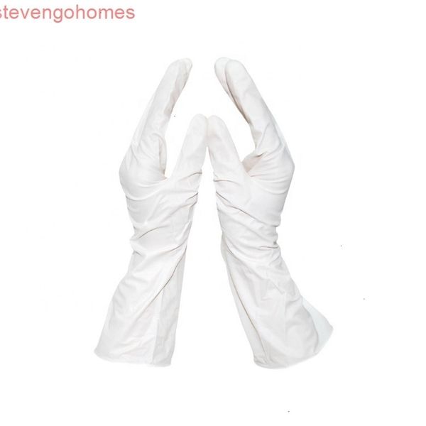 

factoryvs75disposable white blue powder latex cleaning nitrile gloves