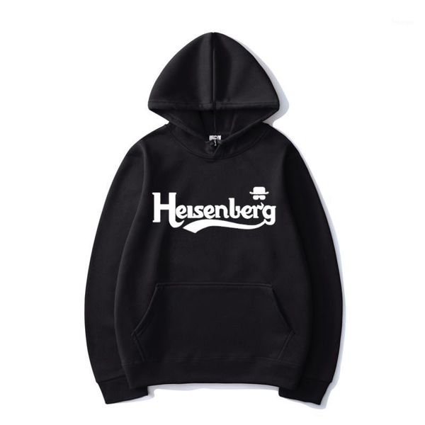 

heisenberg letter print hoodies tv series breaking bad hooded sweatshirt men women fashion streetwear hoodie pullover coat1, Black