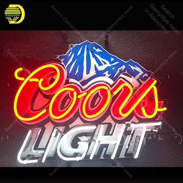 

new coors light neon sign with hd vivid printing technology beer bar paint mountain beer pub decor neon light signs iconic sign
