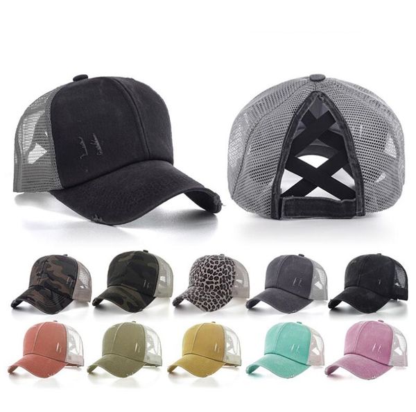 

бейсбол чистая шапки камуфляж хвостик крест накрест моющийся болл мужской зонт visor cap hat открытый snapbacks caps dhd1404