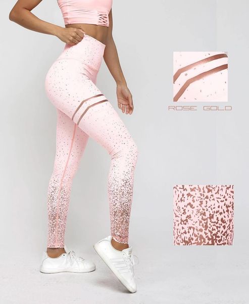 

woman leggings 2020 new high waist stretch bronzing printed pants, slim leggings women drop shipping good quality, Black