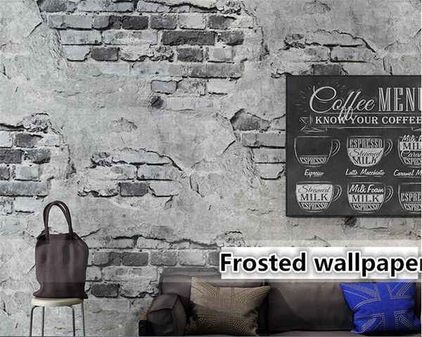 

wallpaper for walls 3 d retro vintage gray 3d wallpaper cement brick wall industrial wind rustic background wall paper1