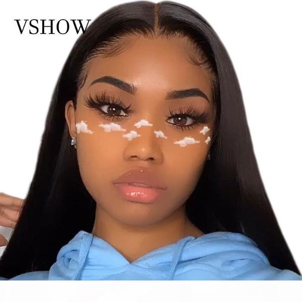 

straight lace front human hair wigs for women brazilian 13x4 lace frontal wig pre plucked baby hair remy human wigs 180%, Black;brown