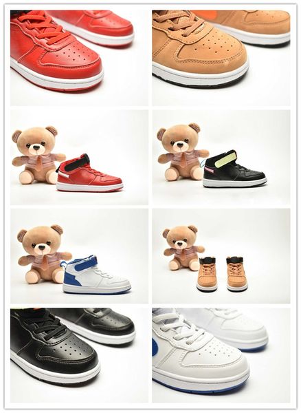 

дети классического новый high-топ дизайн суда боро mid 2 баскетбол обувь нового черный университет красных игры royal маленькие дети розовые, Black