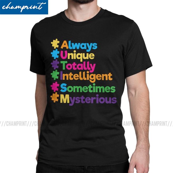 

men cute always unique awesome autism awareness supporters funny autismo autistic round neck sport hooded sweatshirt hoodie men t shirt