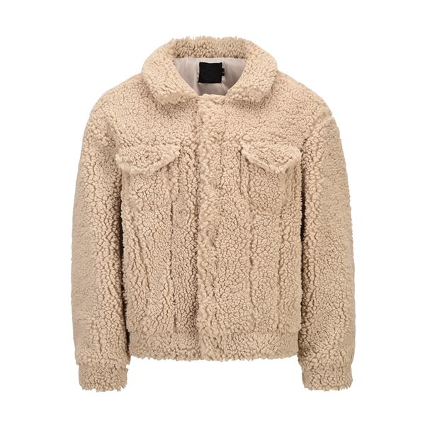 

2021 winter faux fur coat lapel men khaki woolen jacket coat korean style men wool trench, Black;brown