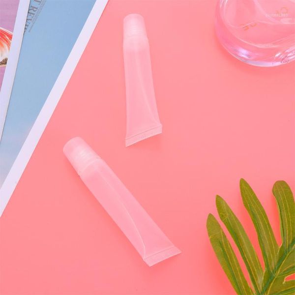 

40pcs lip empty tube transparent practicable portable refillable tube for girls1