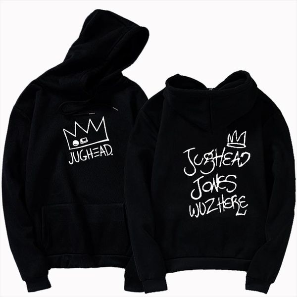 

мило riverdale фуфайки балахона соответствующей фуфайки hoodiesstitching шеи длинного рукав черного падение доставка хорошего качество, Black