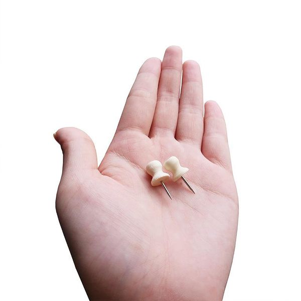 

60pcs wooden thumbtack drawing push pins for p wall soft board wood cork board map pin wood head positioning needle nail pin jlloxm