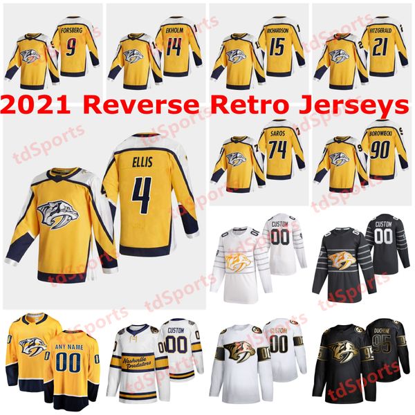 

nashville predators 2021 reverse retro jerseys 7 yannick weber jersey 74 juuse saros 22 korbinian holzer 22 ben harpur mens custom stitched, Black;red