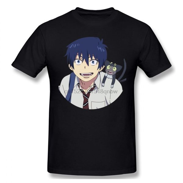 

синий экзорцист мужчины футболка new plain большой размер o-образным вырезом с коротким рукавом хлопок смешные футболки спорт толстовка с ка