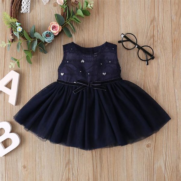 

9m-4y toddler newborn baby kid girls tutu dress sequins bow tulle party birthday wedding party dresses for girls jllvxq