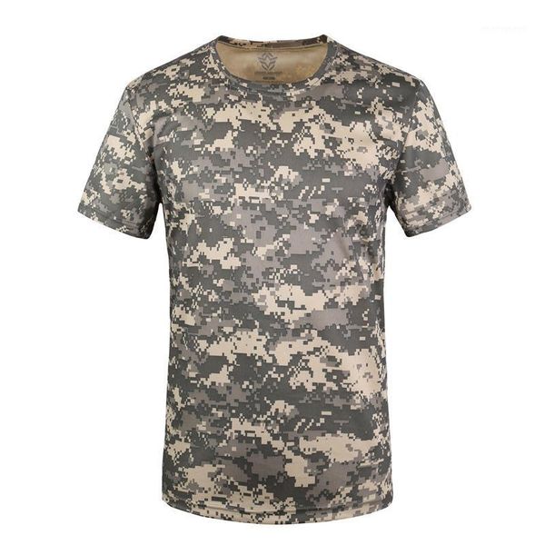 

camouflage t-shirt fashion men quick dry short sleeve printed tee shirts casual breathable funny camisetas hombre1, White;black