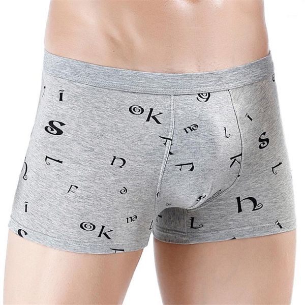 

male inner panty extra big size underwear young man letter printed fashion cotton underpant1, Black;white