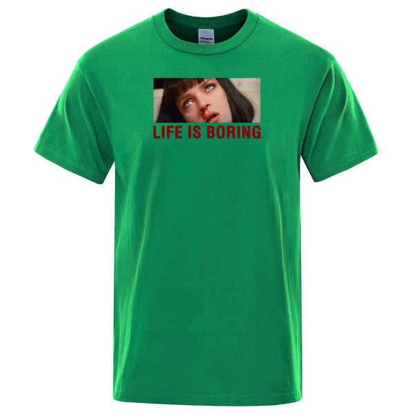 

harajuku white t summer novelty life is boring letters print men's short sleeve spoof sport hooded sweatshirt hoodie men t shirt