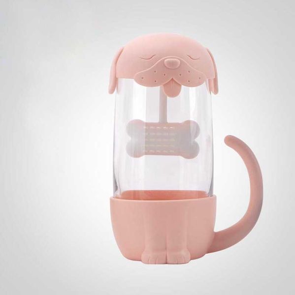 

new tumblers lovely glass cup tea cat with fish filter strainer glass cup tea infuser filter mug home office container gift