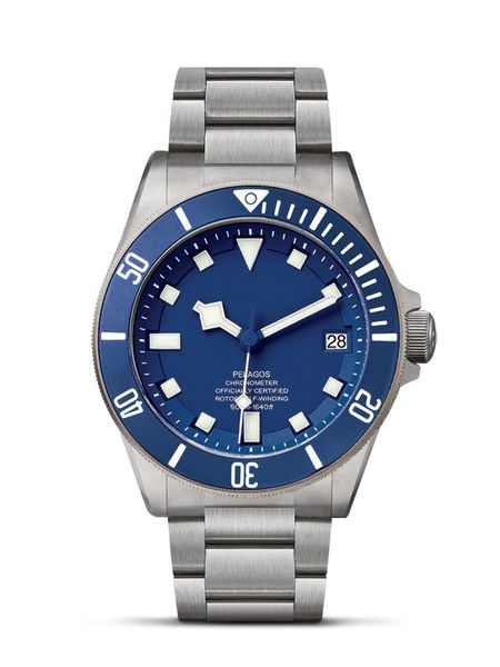 

men watches luminous japanese automatic movement, sapphire crystal, 316l stainless steel, waterproof, Slivery;brown