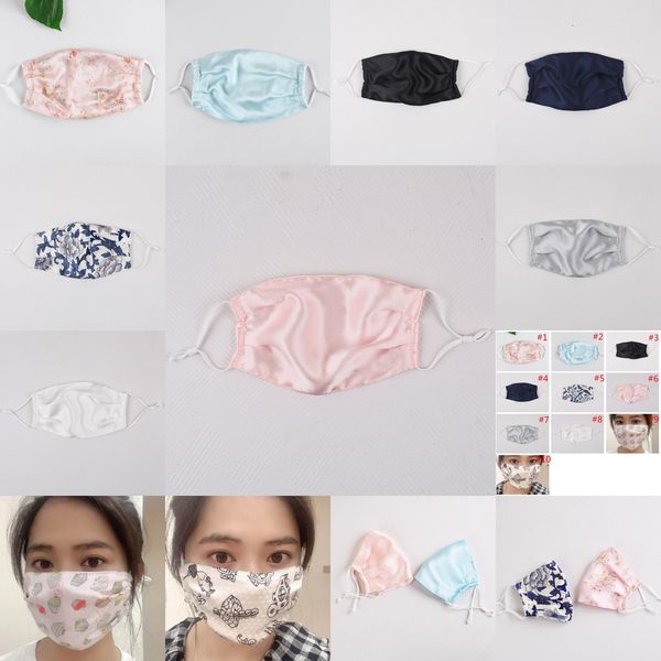 

face mask print silk sun-resistant fashion dustproof floral masks mouth muffle soft washabuo0n jppo r8rn