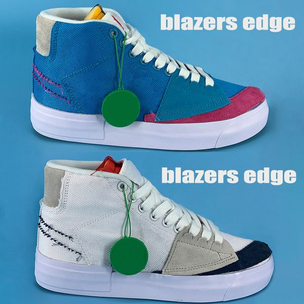 

mens blazers edge casual shoes hack pack blue fuschia obsidian mist aqua white men women sneakers trainers eur 36-45, Black