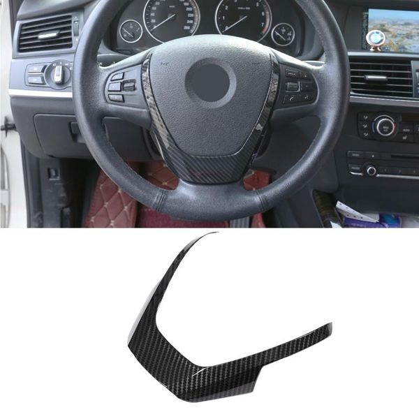 

for x3 x4 x5 f25 f26 f15 2013-2020 carbon fiber abs steering wheel frame panel trim decorate cover