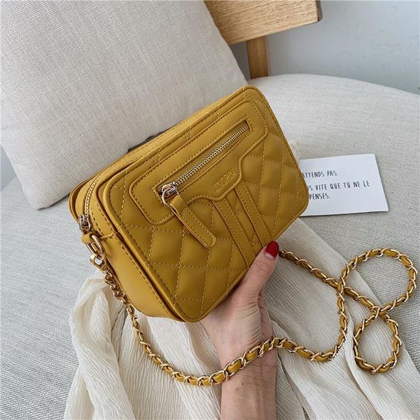 

zipper plaid women 2020 new fresh messenger bag female designer square crossbody shoulder bag handbag sac a main