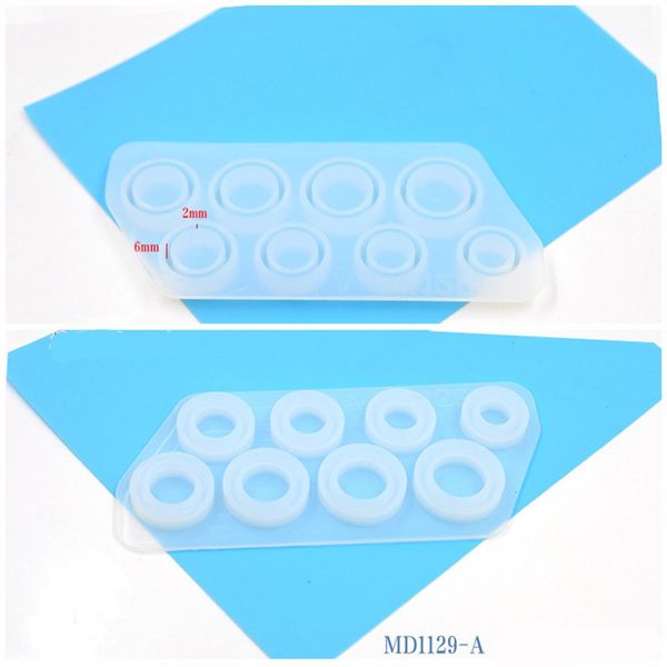 

2 формы силиконовые литейные формы для diy смолы кольца ювелирные инструменты ассорти размеры силиконовые формы для эпоксидных ув смола wmtu, Black