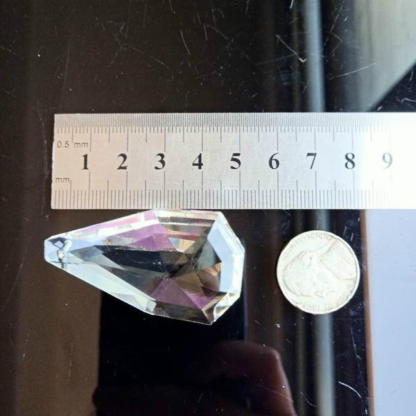 

50mm double layer pear shape clear crystals pendants suncatcher chandelier crystals beads accessories diy home decor ornament h wmtmeb
