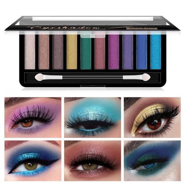 

eye shadow 10 colors eyeshadow palette long lasting no fade pearly matte waterproof non-blooming fashion women makeup cosmetic tslm2