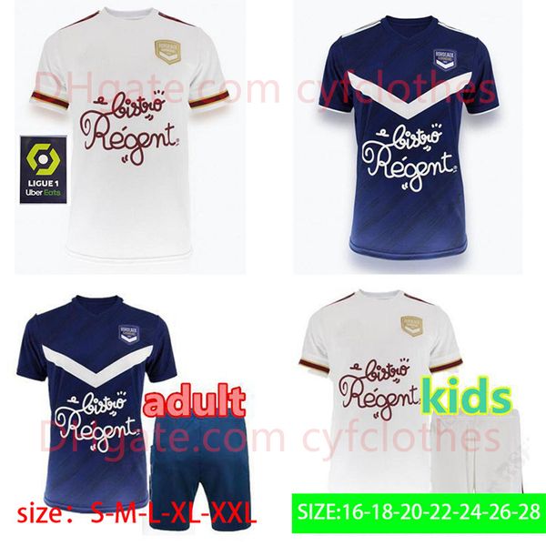 

20212020 men's + children's suit girondins de bordeax maillot de football shirt 2020 maja oudin s.kalu ben arfa t.basic men's, Black;yellow