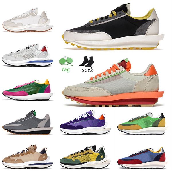 

new quality 2022 running shoes vaporwaffle mens women bright citron clot net orange maroon blazer ldv waffle pegasus trainers tennis sneaker, White;red