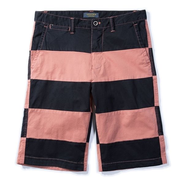

of the 2021 new shorts men stripe mode platoon game beef-length summer waste quality f67 pants o37o, White;black
