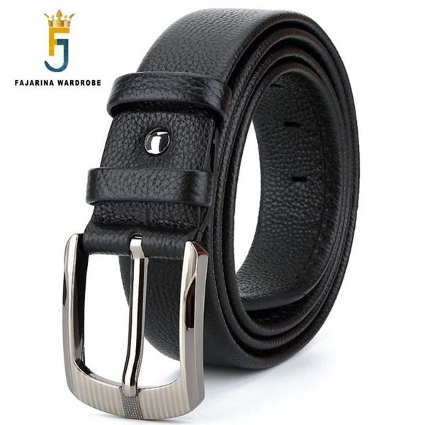 

belts fajarina unique design zipper genuine leather mens men's cowhide belt 3.8cm wide n17fj419, Black;brown