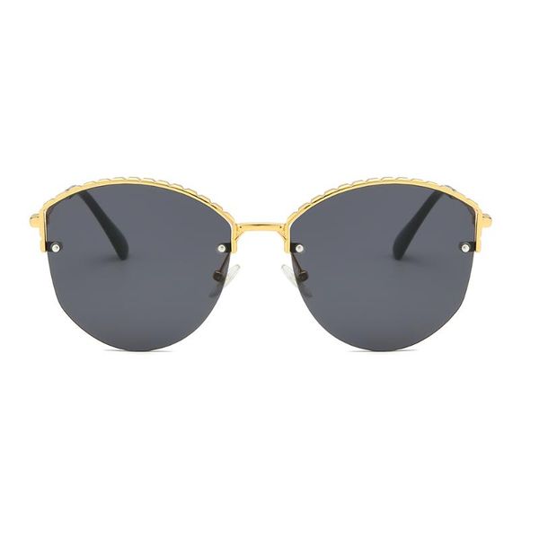 

uv400 fishing glasses shade metal frame driving eyewear a variety of color metal half box frame recommended sunglasses, White;black