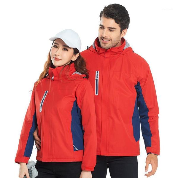 

outdoor jackets&hoodies couple hiking jacket women men waterproof jackets camping warm windproof large size windbreaker 20211, Blue;black