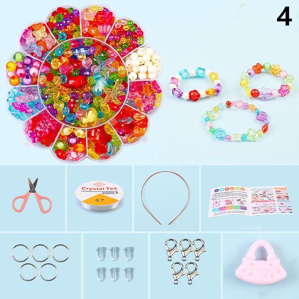

creative diy beads toy with accessory set kids girls handmade art craft educational toys for children jewelry making toys gift wmtwdk