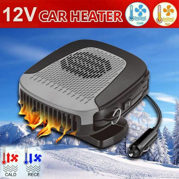 

12v electric car heater portable auto heating cooling fan defroster demister
