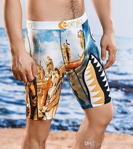 

random styles/colors ethika icon mens boxer underwear sports hip hop rock excise underwear skateboard street fashion quick dry shorts 43, Brown;gray