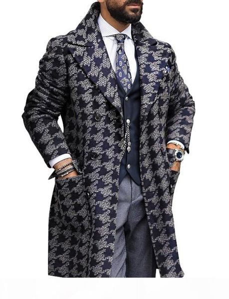 

mens designer trench coats checkered print jackets single breasted windbreaker winter warm coats fashion street men clothing long overcoats, Tan;black